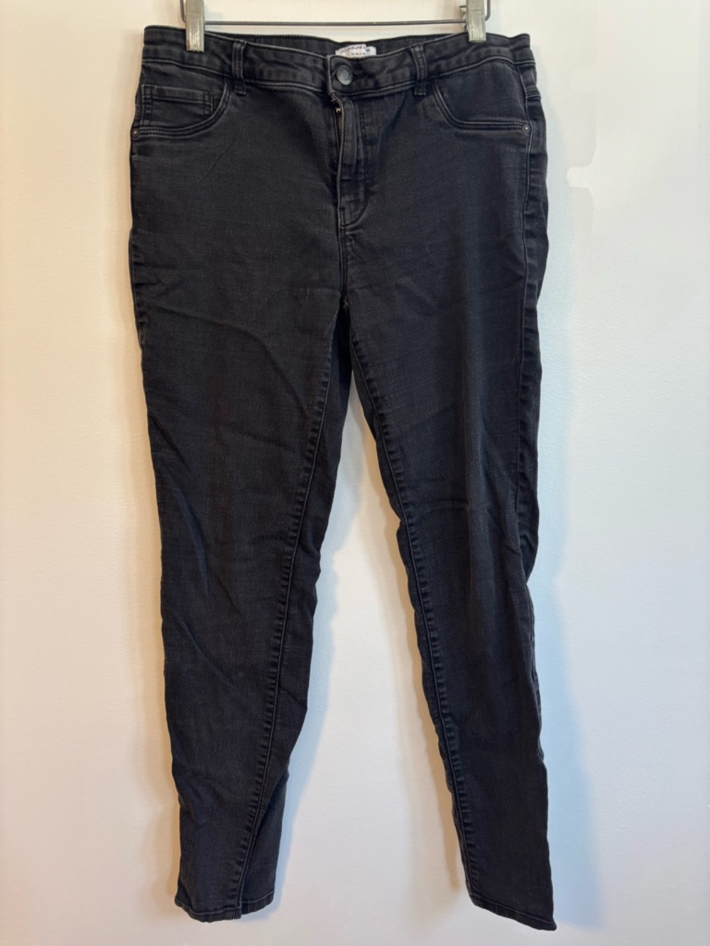 Jacqueline de yong dark wash black denim skinny jeans size XL